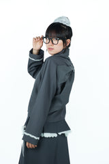 bigribbon jacket(gray)