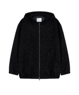[Unisex] Hoodie Leopard Jumper Black