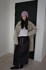 Corduroy maxi skirt, Charcoal