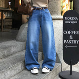 [BELLIDE MADE] シアーリングバックポケットデニムワイドパンツ