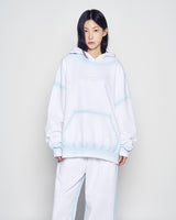 25FW LINE HAND SPRAY HOODIE WHITE