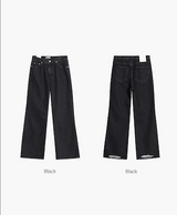[Unisex] アンダーカッティングブーツカットパンツ