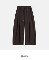 [U-BASIC] Huz D-ring Pintuck Balloon Sweatpants