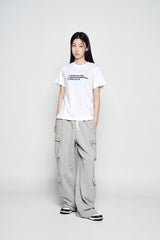 25SS チェックリストウーマン半袖Tシャツ ホワイト