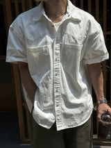 Cozy western cotton short sleeve shirt