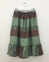 Gentle patchwork skirt (2color)