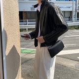 LMN ディープウォッシングレザークロップジャケット (2 colors)