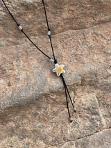 watercolor starfish string necklace