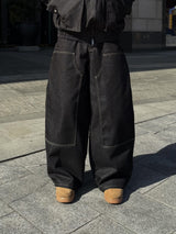 BASE BOUBLE KNEE NON-FADE DENIM
