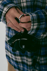 Teddy&Bunny Mini-Bag keyring_Black