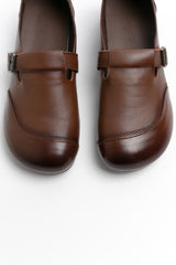 vintage buckle flat shoes(225-250)