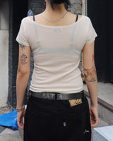 SO WHAT Half Sleeve T-shirt (CREAM)