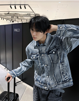 contemble snow denim jacket