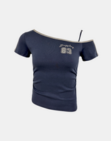 Struggle Off-Shoulder Graphic Tee