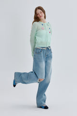 Petal Knit Cardigan [Mint]