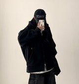 Ronff Embroidery Fleece To Way Hooded Zip-Up