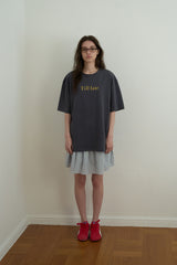 Stripe flare skirt_skyblue