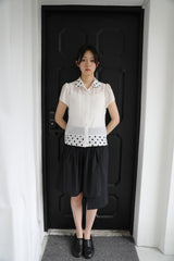 ドットカラーシアーブラウス (WHITE)