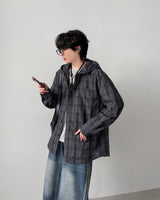 Maria Check Hood Shirts