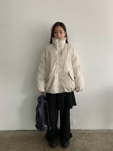 チッペンバンディングプリーツレイヤードスカートパンツ