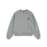Oversized Hard Crop Sweatshirt - Grey