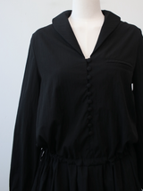 pleats mini dress