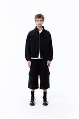 VINTAGE HEAVY SWEAT JACKET (BLACK)