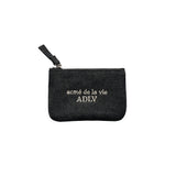 26SS FABRIC LOGO EMBROIDERY WALLET
