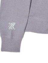 BUTTON UP CARDIGAN PURPLE