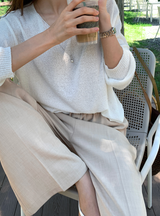 Weekly Summer Boat Neck Knit / 5 colors