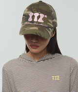 CAT LOGO STRIPE HOODIE - BROWN