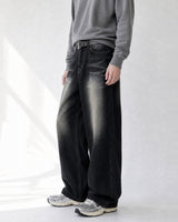 (UNISEX) Stone Domingo Wide Jeans
