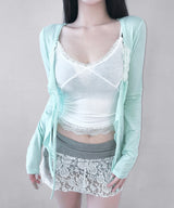 hearts lace sleeveless (3colors)