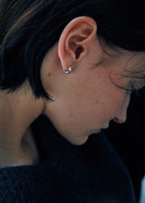 [925 silver] Deux.silver.132 / ファドピアス (シルバー)