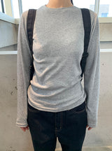 シセル ラウンド ロングスリーブ Tシャツ