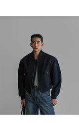 Crop MA-1 Jacket [Navy]