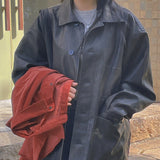 Like Brush Leather Jacket