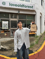 No.1358 stripe F shirt (3color)