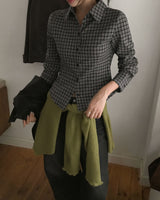[ORIGINAL] Trick Slim Fit Check Shirt