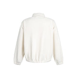 Soft Zip-Up Cotton Blouson Jacket