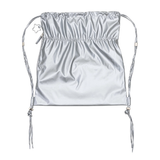 GLOSSY STRING BACK PACK_SILVER