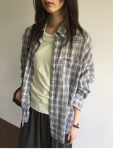 Lazy Log Check Shirt (2color)