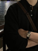 All Day Classic Wool Henry Neck Knit