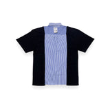 "COLLEGE" リコンストラクティドシャツカラー S/S Tシャツ