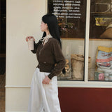 [BELLIDE MADE] Muted V-neck Long Sleeve Cardigan