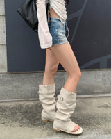 リネン フリップフロップ ブーツ