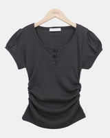 ラロムパフ半袖Tシャツ