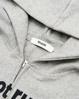 RUDE hood zip up (GREY) WOMENS