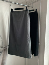 Lower Slit Long Skirt (2 colors)