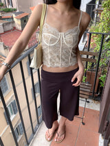 [Ofom] WIDE CAPRI PANTS